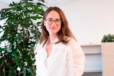 Porträttbild av BC chef Amanda