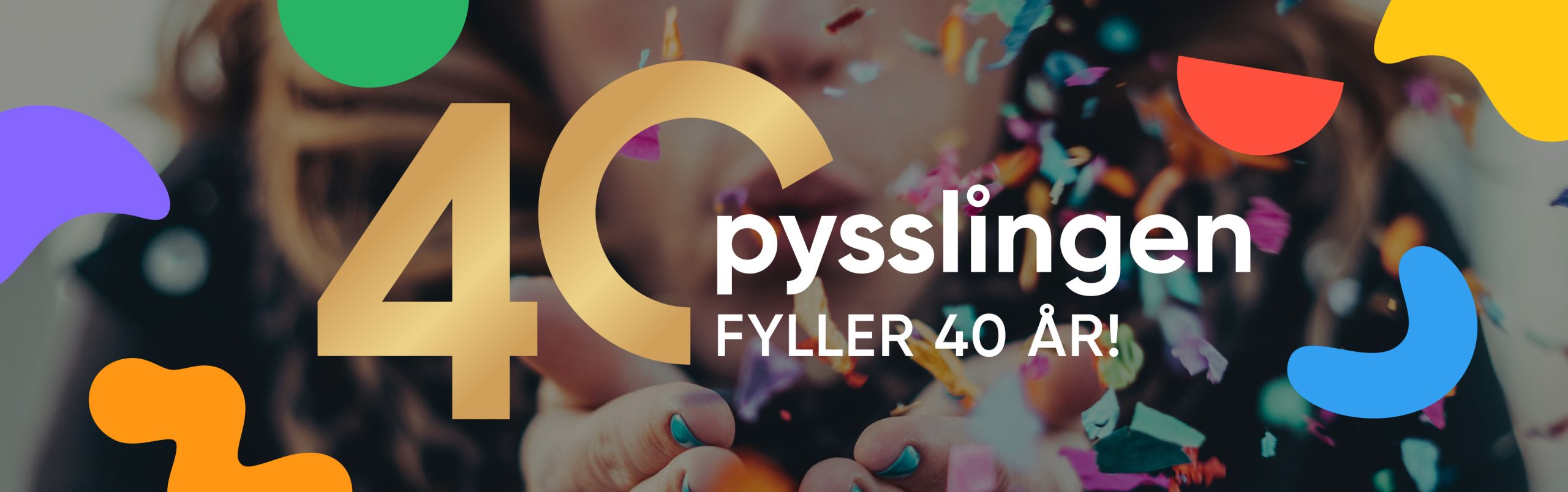 Pysslingen 40 år logotype