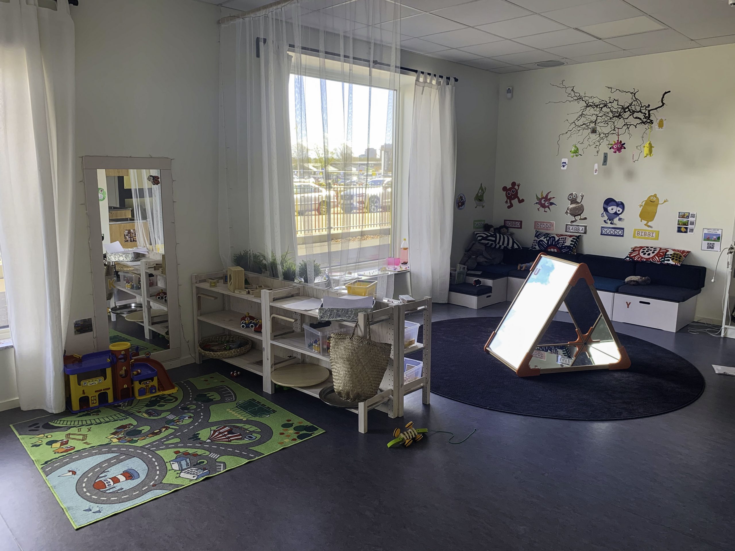 Lärmiljö inomhus på Flygaren.