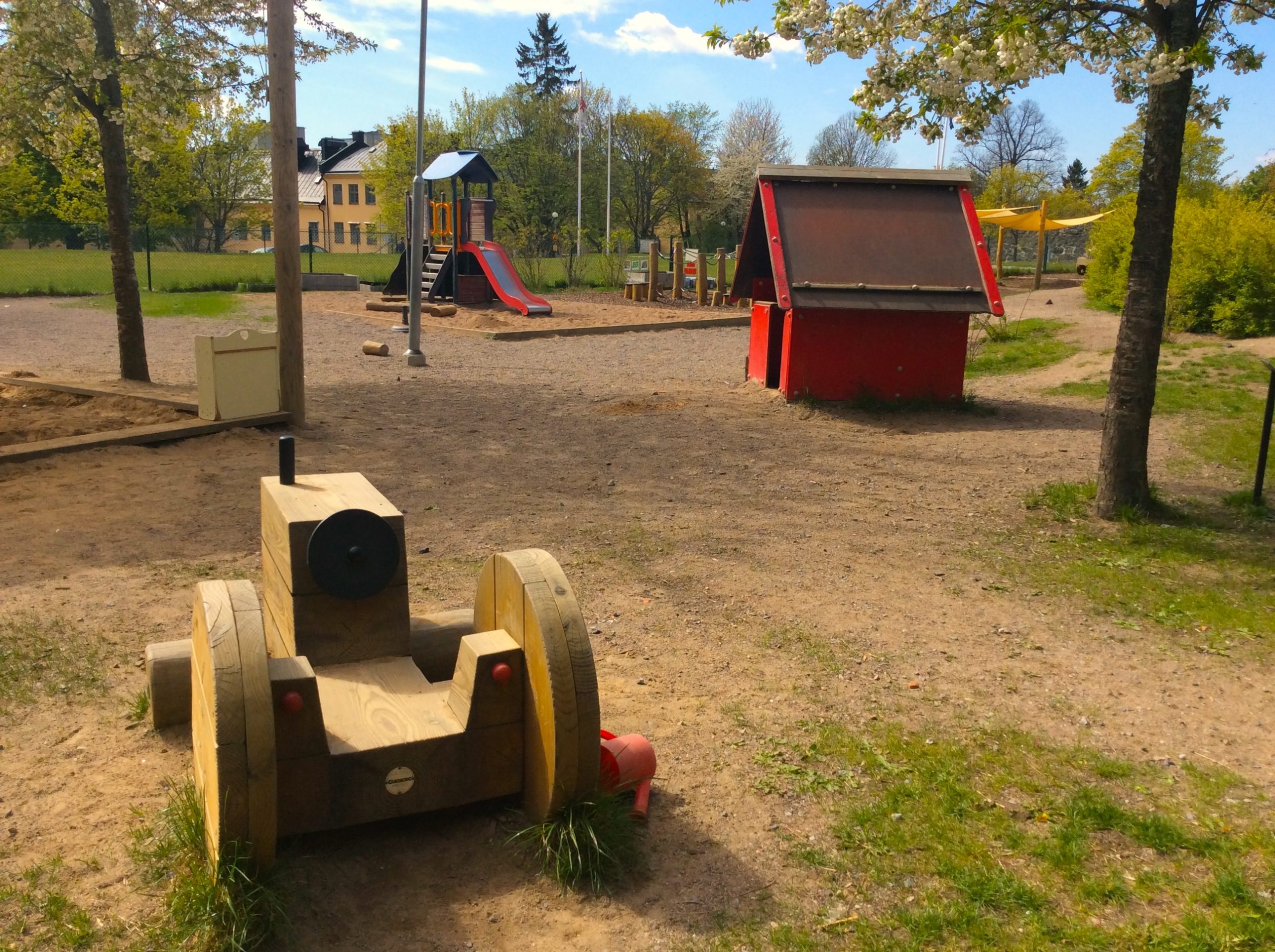 Lärmiljö ute på förskolan Långholmen.