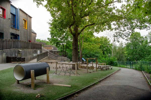 Fasadbild på förskolan Typografen