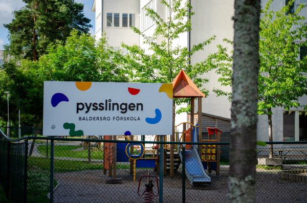 Utegården på Baldersro förskola.