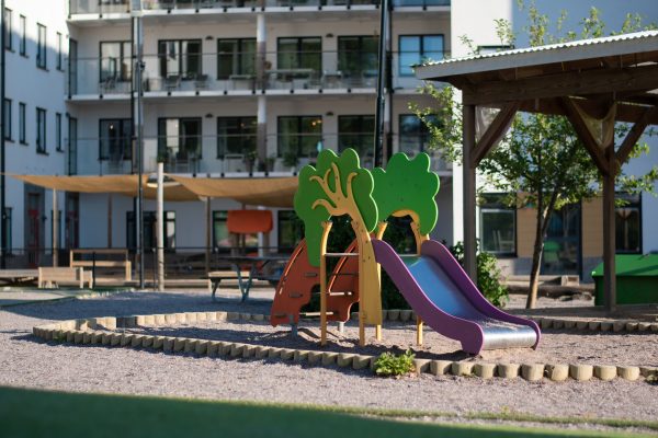 Fasadbild på förskolan Lillgården