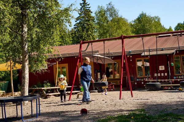 Utegården på förskolan.