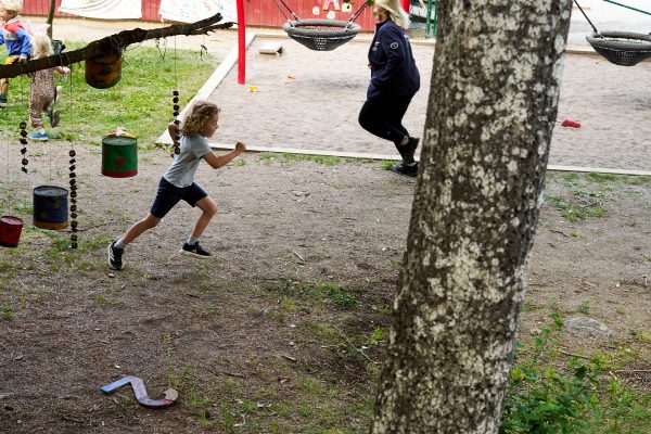 Förskolegården på Lövhagen.